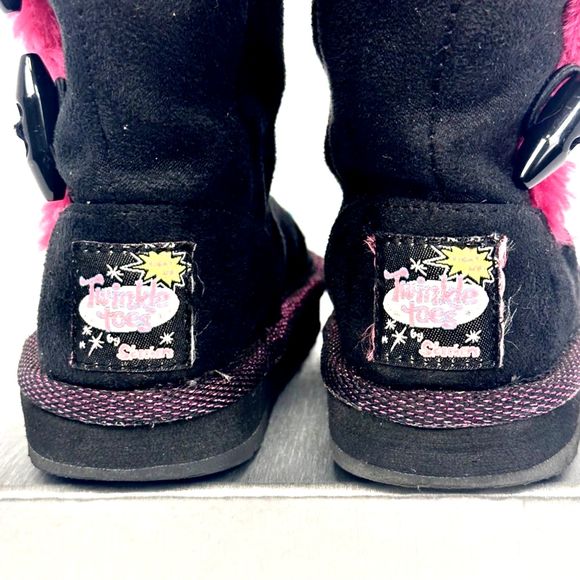 Skechers Childrens Twinkle Toes Light-Up Boots Keepsakes Heart Warmer Size 7 - Picture 3 of 10